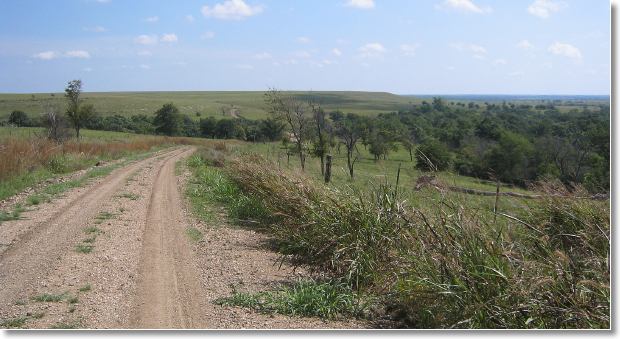 Elk county east of Latham ...