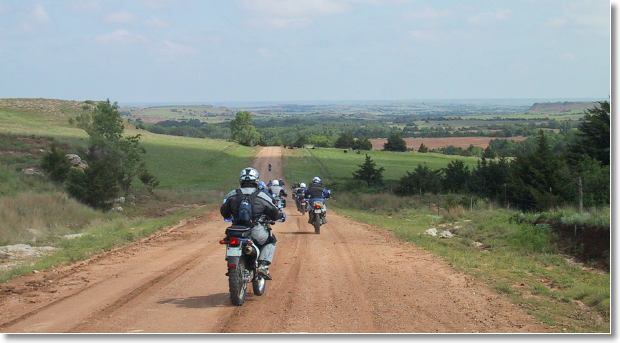 Riding north on Aetna Road, Barber county, KS